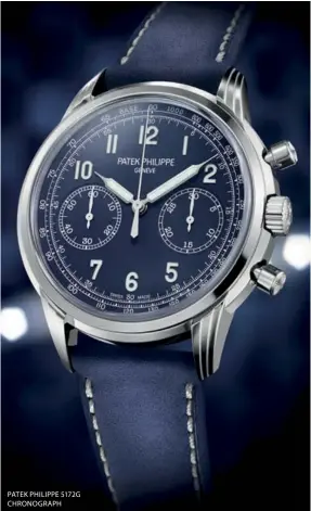  ??  ?? PATEK PHILIPPE 5172G CHRONOGRAP­H