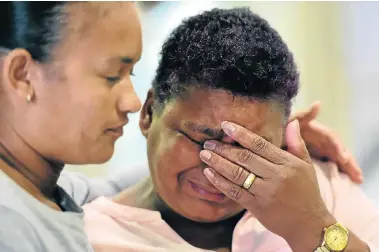  ?? Pictures: EUGENE COETZEE ?? GRIEVING MOTHER: An emotional Katie Jordaan, mother of murder victim Angers Jordaan, who was shot several times in the head by Jonathan Zealand