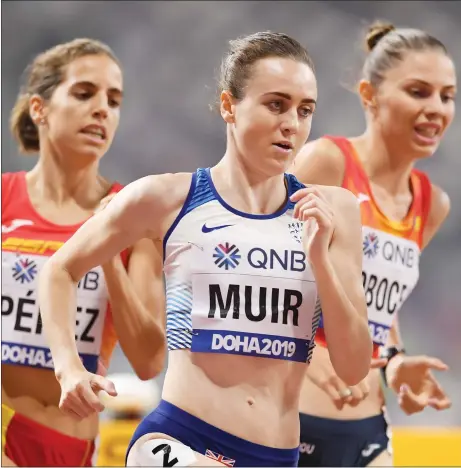  ??  ?? Laura Muir says running has always been about the sheer enjoyment of the sport and that winning has been ‘a bonus’ while Eilish McColgan, right, is all too aware of the role mum Liz has played in shaping her