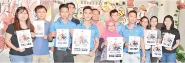  ??  ?? A file photo of the organisers showing posters of the 2nd Series of Borneo Martial Arts Expo (B-Maex) 2018.
