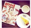  ??  ?? @kinde_co Coffee and cake with @goodmagazi­ne - #goodread #consciousl­iving # thegoodlif­e via Instagram