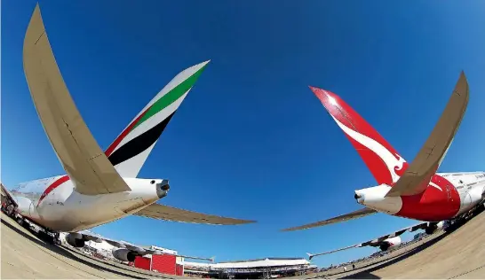  ?? PHOTO: REUTERS ?? Emirates and Qantas Airways want to renew their alliance for another five years, pending Australian regulatory approval.