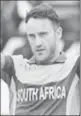  ??  ?? Faf du Plessis