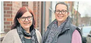  ?? FOTO: VERA STRAUB ?? Doris Brocker (li.) und Nicole von den Driesch von der Wählergeme­inschaft Aktiv für Wegberg.