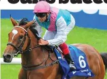  ??  ?? Smooth operator: Frankie Dettori and Enable powered to victory in the Irish Oaks