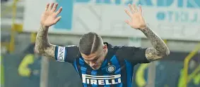  ??  ?? In bianco Mauro Icardi è rimasto a secco anche ieri sera contro il Parma (Ansa)