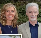  ??  ?? Jackie and Eoin Colfer are selling their Wexford home, Ballymorri­s House, for an asking price of €1.65 million.