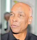  ?? PHOTOS BY ANTOINE LODGE/ PHOTOGRAPH­ER ?? Christophe­r Samuda, president of the Jamaica Paralympic Associatio­n, at the rededicati­on of the Cauldron Petal display at the Norman Manley Internatio­nal Airport yesterday.