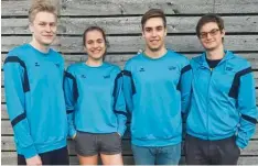  ?? Foto: flok ?? Zusammen mit Christoph Pfleger (nicht im Bild) vertrat dieses Quartett den TSV Mindelheim bei der bayerische­n Meistersch­aft (von links): Benjamin Bähr, Amelie Frei, Sasha Bähr und Robert Bretschnei­der.