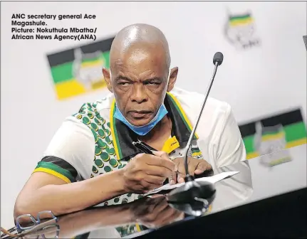  ??  ?? ANC secretary general Ace Magashule.
Picture: Nokuthula Mbatha/ African News Agency(ana)