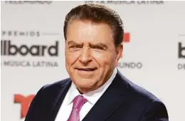 ?? Alan Díaz / AP ?? Mario Kreutzberg­er, más conocido como Don Francisco, durante la ceremonia de los Latin Billboard Awards, en Miami, Florida.