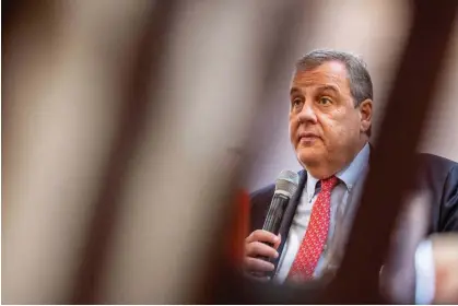  ?? ?? Chris Christie in Seabrook, New Hampshire on 29 December 2023. Photograph: Mel Musto/Bloomberg via Getty Images