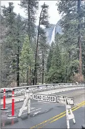  ?? NATIONAL PARK SERVICE VIA AP ?? Roads in Yosemite Valley have been impacted by high water. Sections of Northside Drive, Southside Drive, and Sentinel Drive remain closed due to high water.