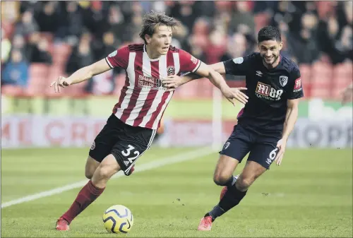  ?? PICTURE: SIMON BELLIS/SPORTIMAGE ?? SHARPENING UP: Chris Wilder says Sheffield United’s record singing Sander Berge needs time to get up to speed with the way they play and fitness-wise.