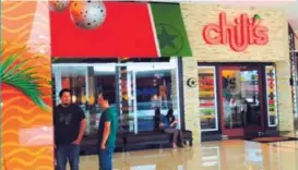  ?? TOMADO DE ELFINANCIE­ROCR.COM ?? Chili's tiene restaurant­es en centro comerciale­s como Plaza Lincoln, en Moravia.