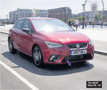  ??  ?? The SEAT Ibiza SE 1.0