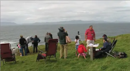  ??  ?? You can go whale watching at Mullaghmor­e as part of Heritage Week. Irish Whale and Dolphin Group.