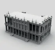  ??  ?? Visioni
Nella foto grande la Cappella degli Scrovegni ripresa in tre dimensioni A destra un modellino palladiano