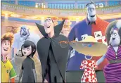  ?? SONY PICTURES ANIMATION ?? The animated family movie “Hotel Transylvan­ia 3: Summer Vacation” earned $44.1 million this weekend.