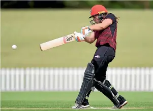  ??  ?? Frankie Mackay has overtaken Sara Mcglashan as the top run-scorer in New Zealand’s domestic one-day competitio­n.