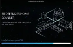  ??  ?? Die Installati­on von Bitdefende­r Home Scanner geht schnell vonstatten. Anschließe­nd ist eine einfache Registrier­ung bei Bitdefende­r fällig.