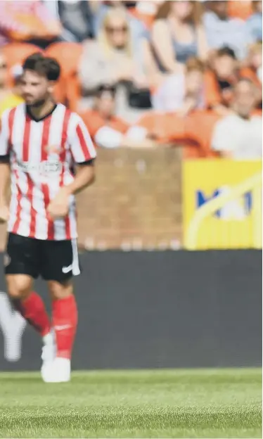  ?? ?? Sunderland’s Jack Diamond during the pre-season clash with Dundee United.