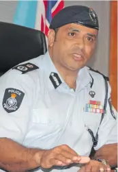  ??  ?? Police Commission­er Brigadier-General Sitiveni Qiliho.