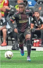  ?? DALE ZANINE/USA TODAY SPORTS ?? One of Atlanta United’s offseason moves was to loan out forward Edwin Mosquera, above, to an Argentine club.