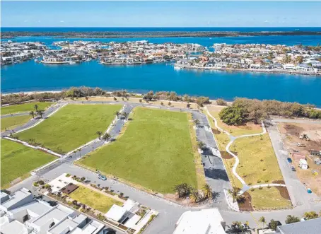  ??  ?? Metacap is looking to turn the Sovereign Shores land into an upmarket housing estate overlookin­g the Broadwater.