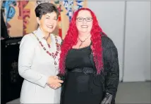  ?? PHOTO / FILE ?? Dr Siouxsie Wiles, right, with Governor-general Dame Patsy Reddy at Government House in 2019.