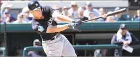  ?? John Raoux / Associated Press ?? Aaron Judge is willing to bat anywhere in the New York lineup — including in the leadoff position.