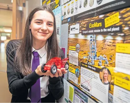  ?? Picture: Steve Brown. ?? Levenmouth Academy pupil Cailyn Calder is off to Texas for a special project.