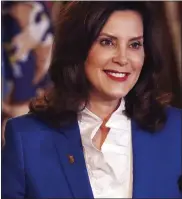  ?? MICHIGAN OFFICE OF THE GOVERNOR VIA AP ?? Gov. Gretchen Whitmer delivers her virtual State of the State address the state in Lansing.