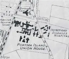  ??  ?? A map including the former Kingston Prison which is soon to be used for residentia­l purposes.