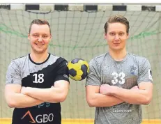  ?? ARCHIV: UM ?? Jan (links) und Lars Jagieniak stammen aus Opladen. Nach der gemeinsame­n Zet in der Jugend von Dormagen trennten sich ihre Handball-Wege.