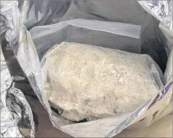  ?? CP/HO-NOVA SCOTIA RCMP ?? Seized ecstasy is shown in a Nova Scotia RCMP handout photo. Two rural Nova Scotians in their 50s have been arrested after Montreal border agents intercepte­d a shipment of ecstasy from Germany.