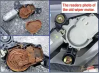  ??  ?? The readers photo of the old wiper motor.