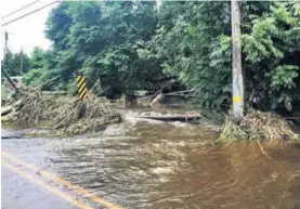  ?? AP ?? La tormenta Lane provocó inundacion­es este viernes en Hilo, Hawái.