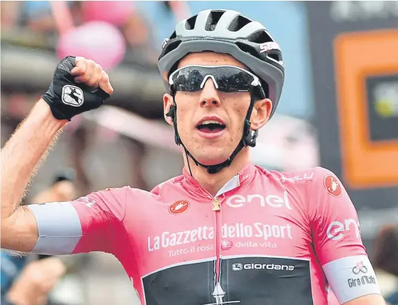  ?? Picture: AP. ?? Simon Yates came close to winning the Giro d’Italia this year before claiming victory at La Vuelta in Spain at the weekend.