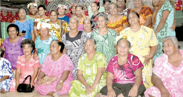  ?? Photo: Nacanieli Tuilevuka ?? Women of Kioa during their meeting with the Minister for Women, Children and Poverty Alleviatio­n Mereseini Vuniwaqa in Kioa Island in the Northern Division on August 1, 2018.