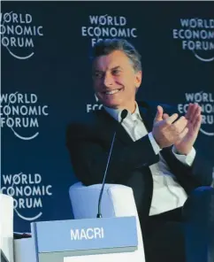  ??  ?? COMPETITIV­IDAD. Será “el” tema del WEF Latinoamér­ica que se hará en Buenos Aires. Macri y Santos, en Colombia el año pasado.