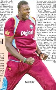  ??  ?? Jason Holder