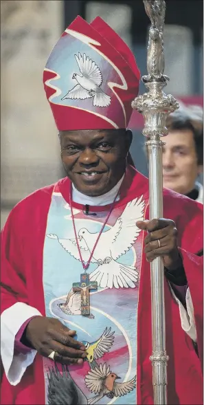  ?? PICTURE: CHARLOTTE GRAHAM ?? GOING GRACEFULLY: Dr John Sentamu has announced he is standing down as Archbishop of York in June 2020 – three days before his 71st birthday.