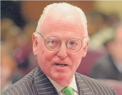  ?? SUN-TIMES FILE PHOTO ?? Ald. Ed Burke (14th) has a fundraiser scheduled for Tuesday at the Sheraton Grand Chicago.