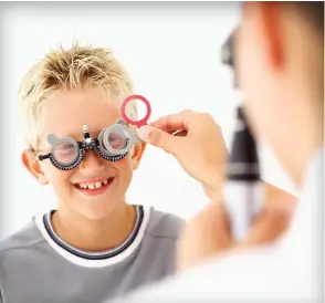  ??  ?? It is important to be aware of your child’s overall eye health and what you can do to safeguard it, according to hopkinsmed­icine.org. Fortunatel­y, there are many trendy, ‘cool’ styles available for children who need glasses.