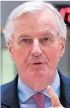  ??  ?? Michel Barnier dismissed claims of a breakthrou­gh