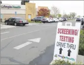  ?? Jake Abbott/ Appeal file ?? Ampla Health opened a screening and testing drive-thru location last month in Yuba City.