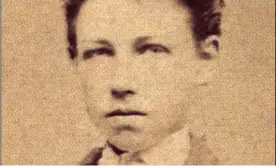  ??  ?? Aeproducti­on of a photograph of Arthur Rimbaud. Photograph: AFP/Getty Images