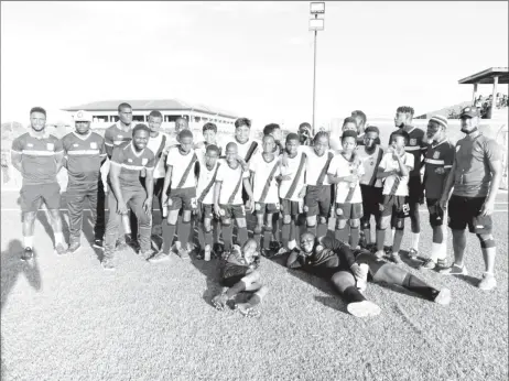  ?? ?? The victorious Georgetown ATC following their win over East Bank Demerara in the final of the GFF U13 Challenge Series