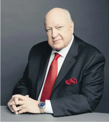  ?? WESLEY MANN / FOX NEWS VIA GETTY IMAGES ?? Roger Ailes resigned in 2016 as chairman of Fox News Channel after 26 women accused him of sexual harassment.